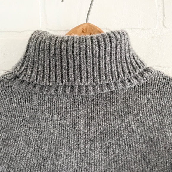 NWT Café Coton Paris Men’s Knit Sweater Turtleneck Chunky Cable Knit Lambswool M - Picture 13 of 16